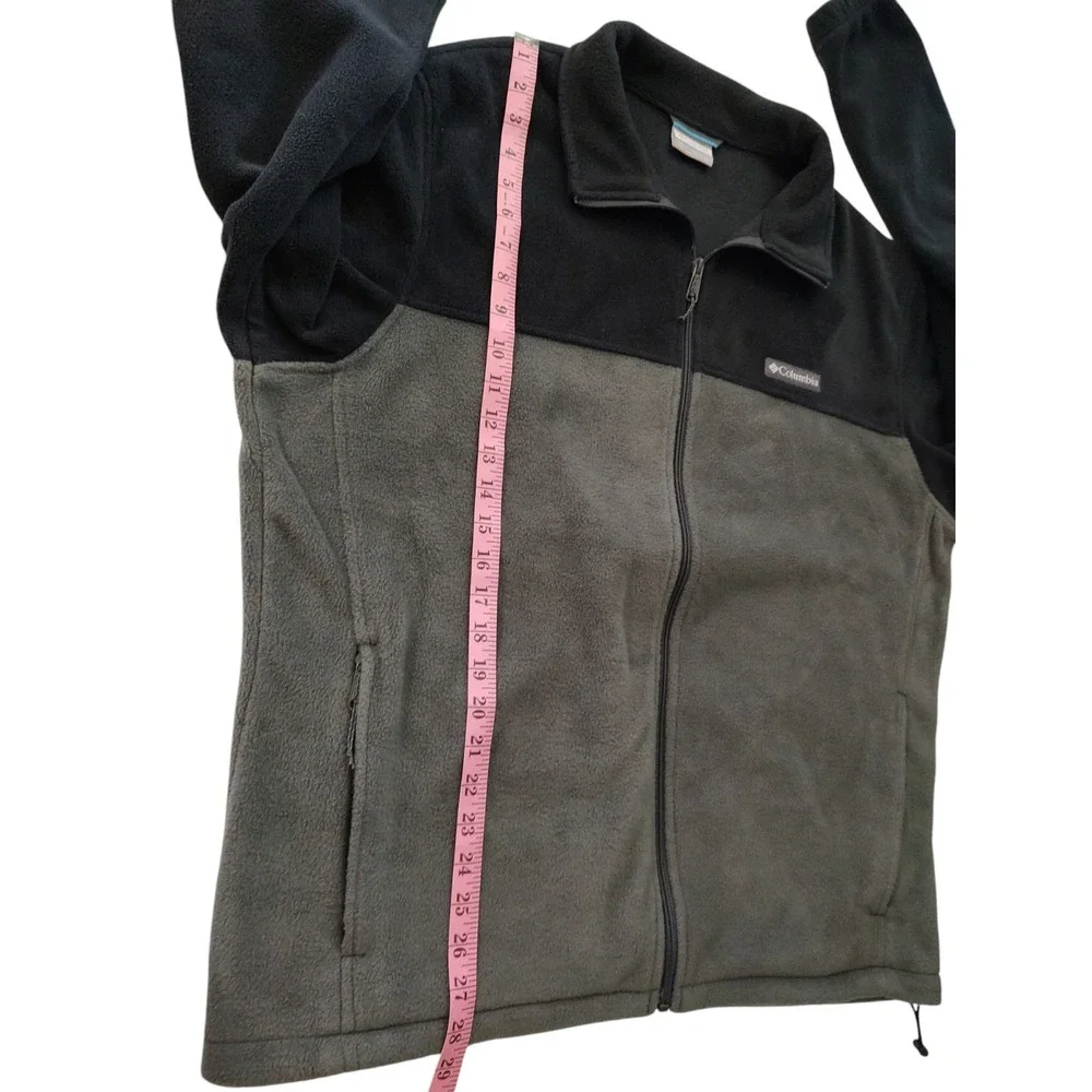 Columbia Steen Fleece Jacket Full‎ Zip Color Block Gray Mens Extra Large 1476671